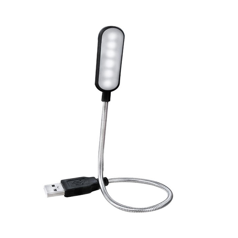 Desk Setup Notebook - Mini 4 LED Book Lamp Portable
