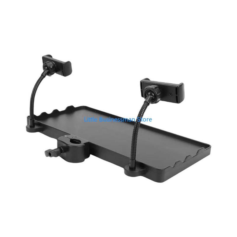 Desk Setup With Mic - ABS Desk Organizers Tray for 3Mm