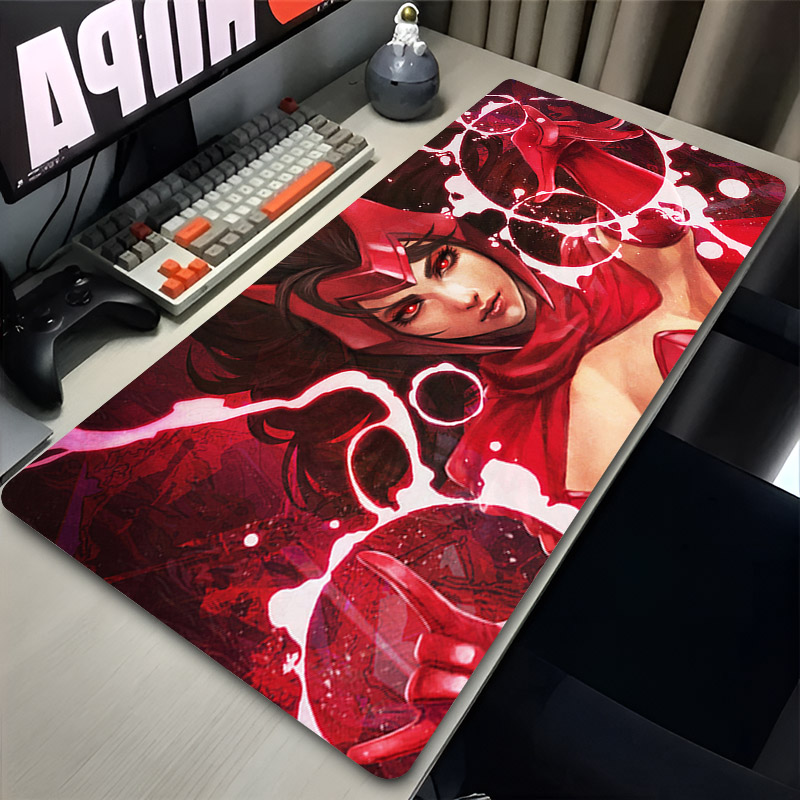 Desk Setup Accessories - Gamer Gaming Accessories Mouse Pad S-Scarlet