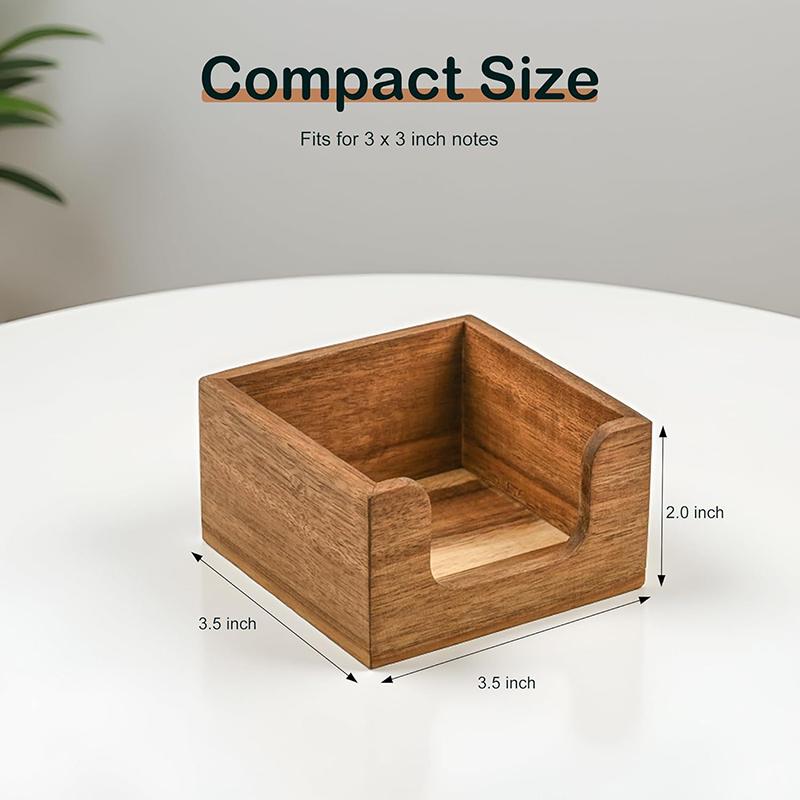 Desk Setup Home Office - Minimalist Wooden Desk Organizer 3 Pen