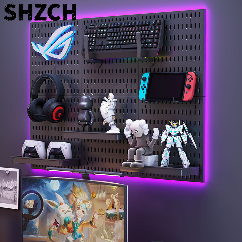 Desk Setup Diy - DIY Hole-in-the-Wall Organizer For Gaming Setup