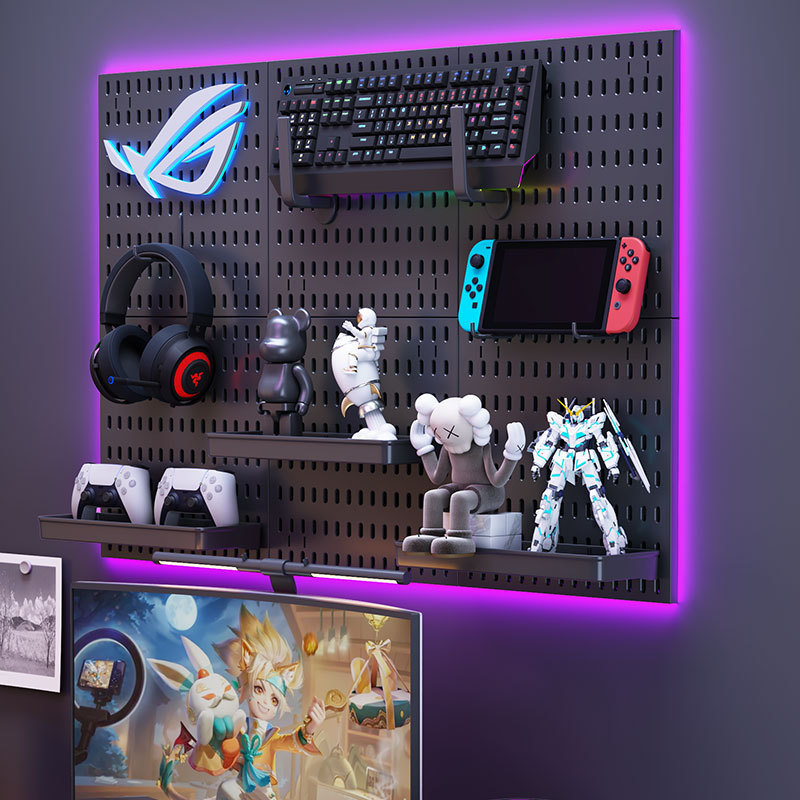 Desk Setup Diy - DIY Hole-in-the-Wall Organizer For Gaming Setup