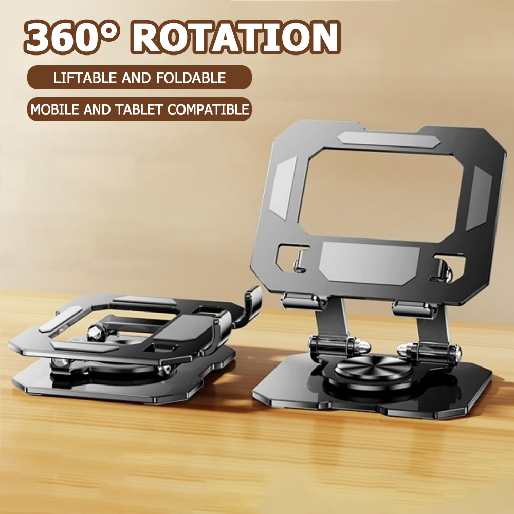 Desk Setup Home Office - 360 Rotating Tablet Phone Stand Adjustable