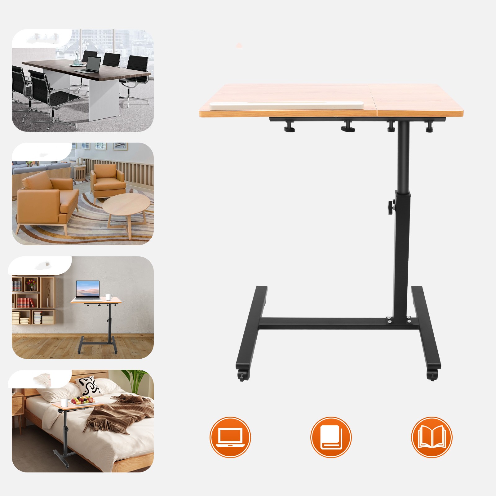 Mobile Laptop Table Adjustable - Desk Setup Notebook recension och pris