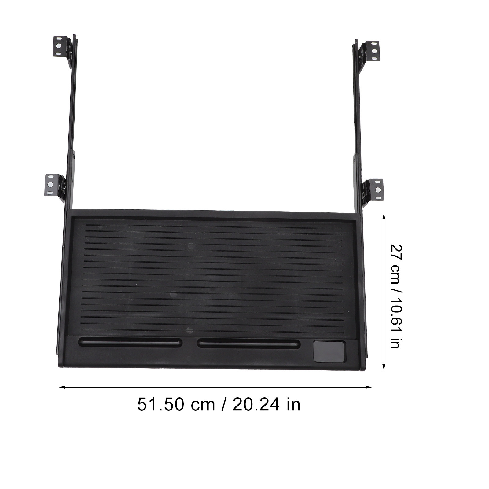 1Set Under Desk Sliding Keyboa - Desk Setup With Keyboard Tray recension och pris