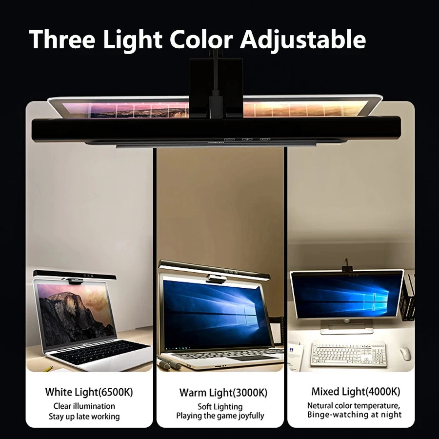 LED 33cm 50cm Monitor Light Ba - Desk Setup Computer recension och pris