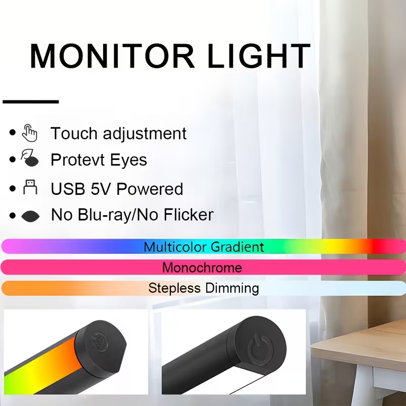 LED Monitor Light Bar 30cm 40c - Desk Setup Computer recension och pris