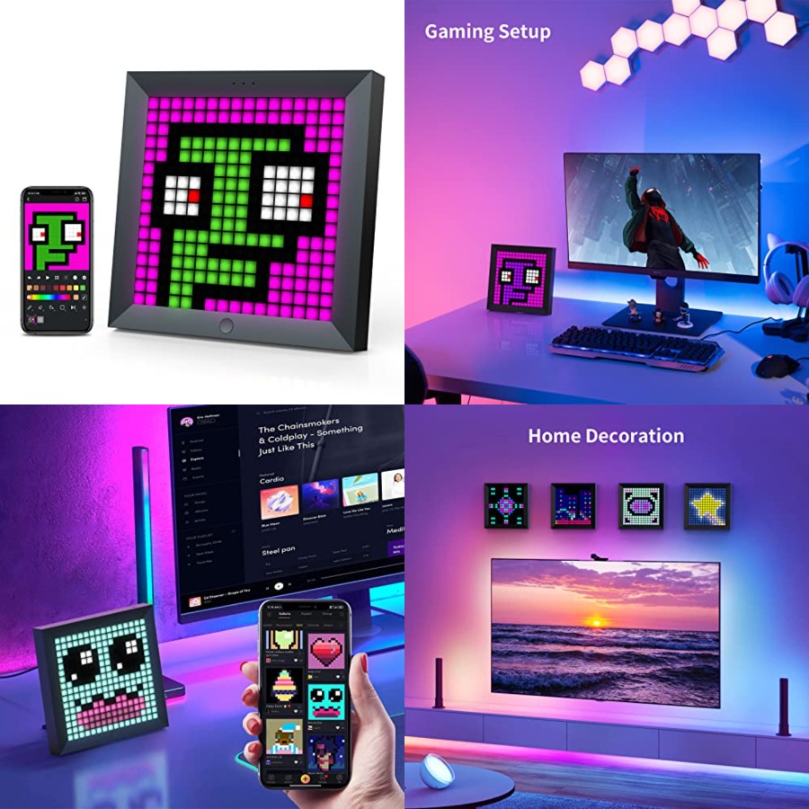 LED Light Pixel Display Panel  - Gaming Setup Desk recension och pris