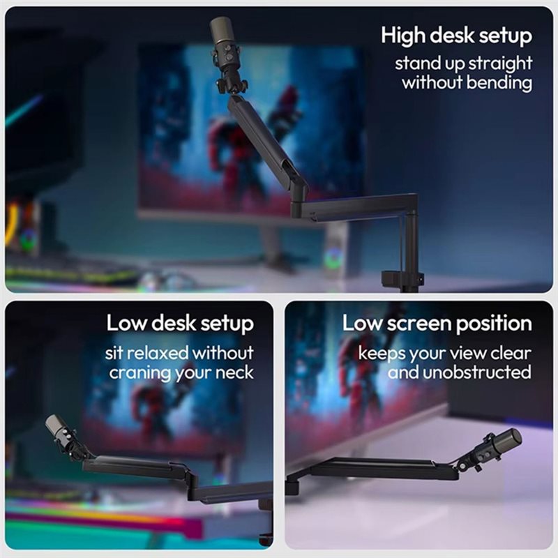 PHILE-ZJ05 Adjustable Micropho - Desk Setup With Mic recension och pris