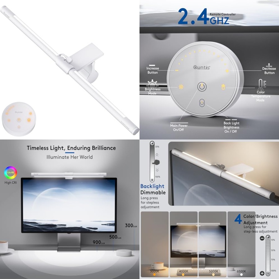 Monitor Light Bar with Remote, - Desk Setup Home Office recension och pris