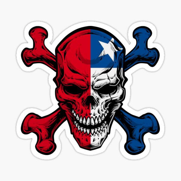 Chile Emblem Flag Skull Creati - Desk Setup Notebook recension och pris