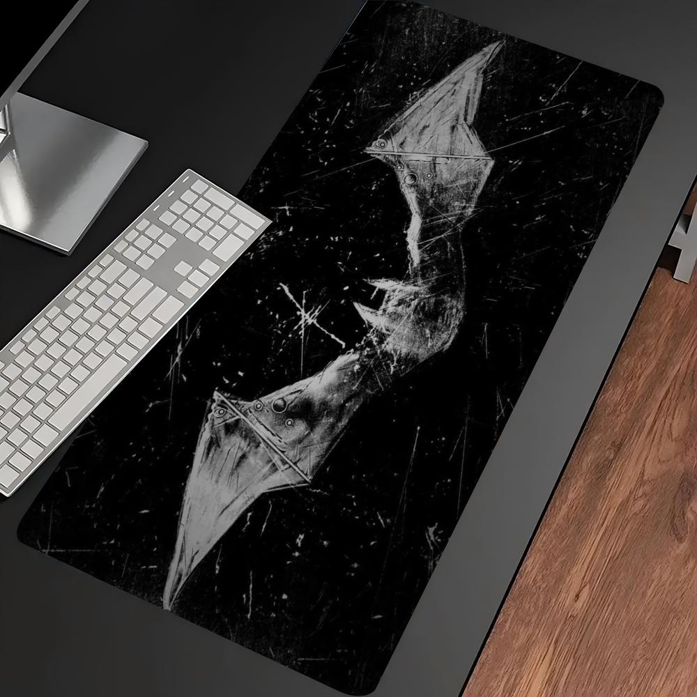 Dark Red Bat Pattern Large Gam - Desk Setup Red recension och pris