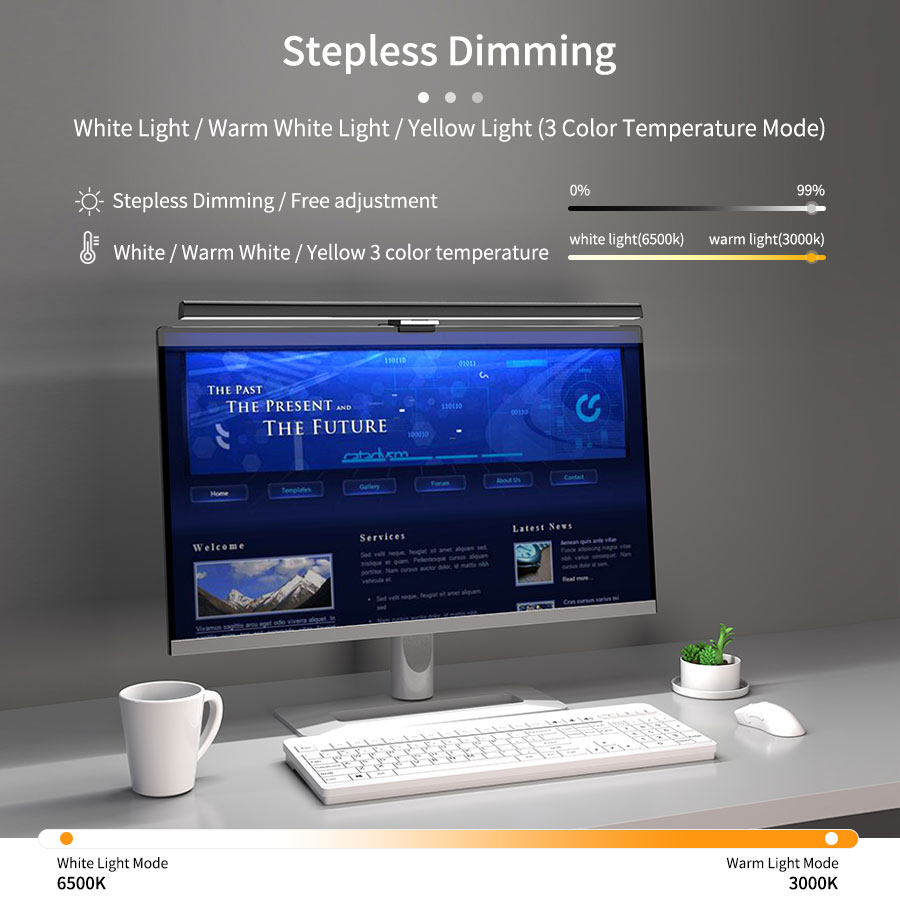 50cm LED Monitor Light Bar Scr - Desk Setup Lamp recension och pris