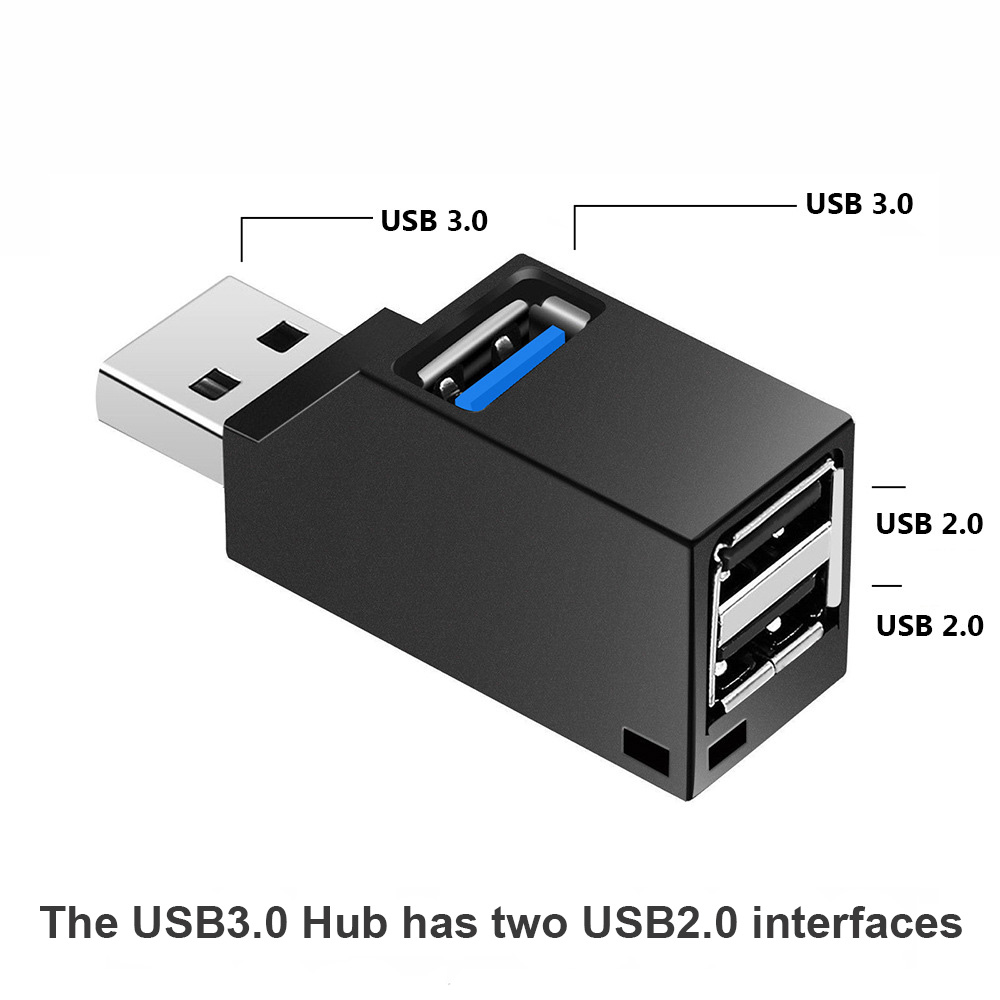 USB HUB Adapter Mini Splitter  - Desk Setup Pegboard recension och pris