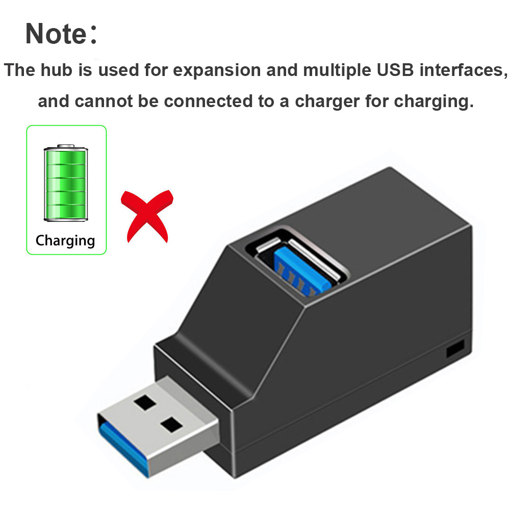 USB HUB Adapter Mini Splitter  - Desk Setup Pegboard recension och pris
