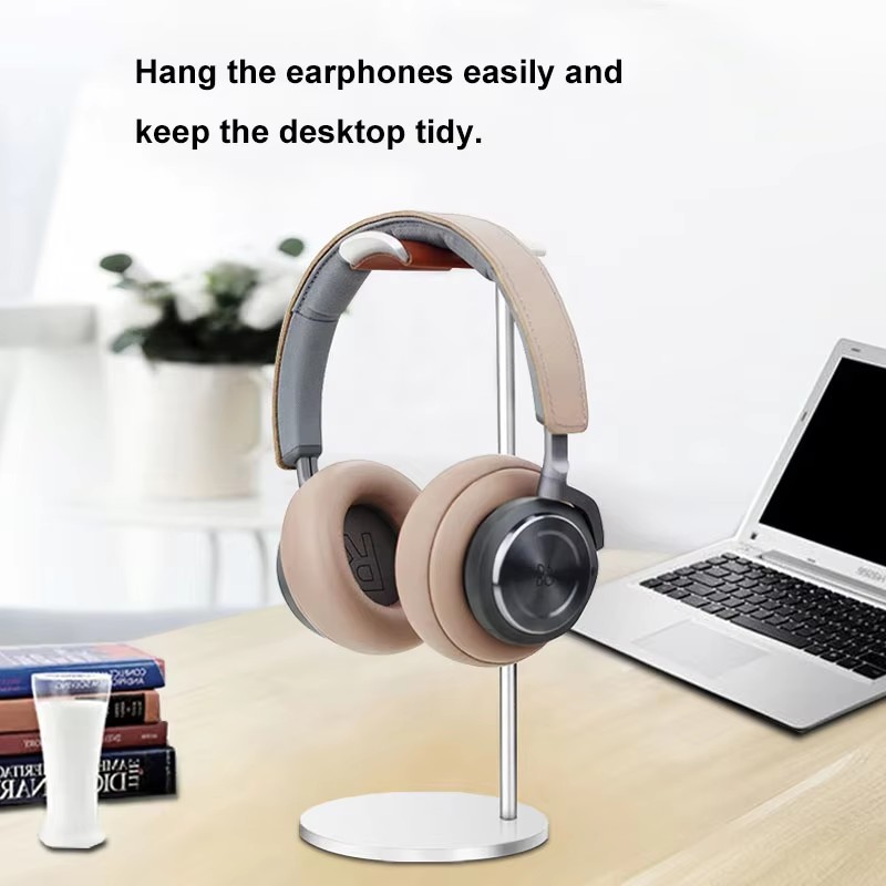 Curved Aluminum Headphone Stan - Gaming Setup Desk recension och pris