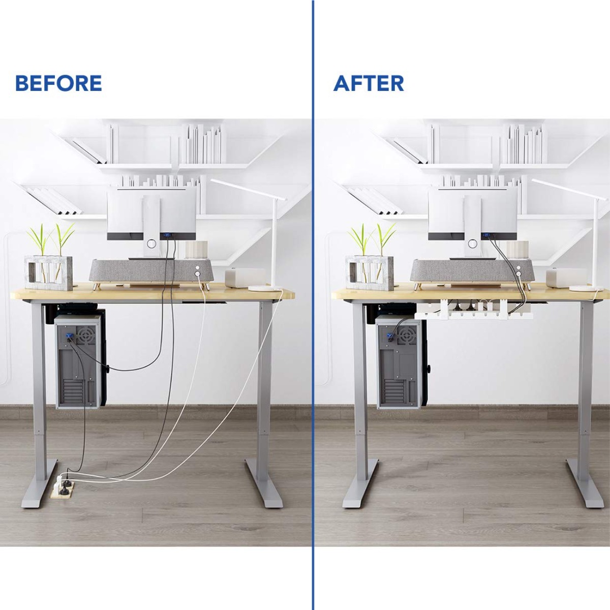 Cable Management Tray Desk Org - Desk Setup Living Room recension och pris