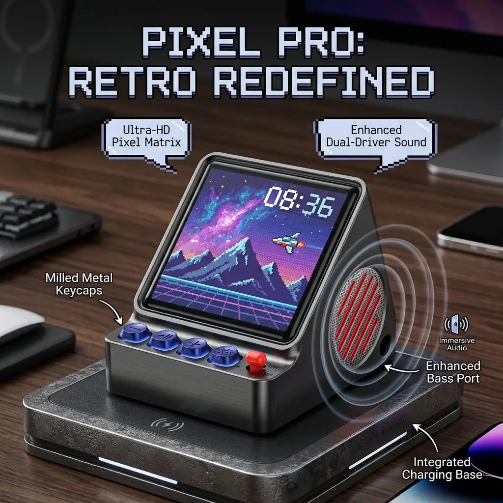 Retro Pixel Art Programmable L - Desk Setup Diy recension och pris