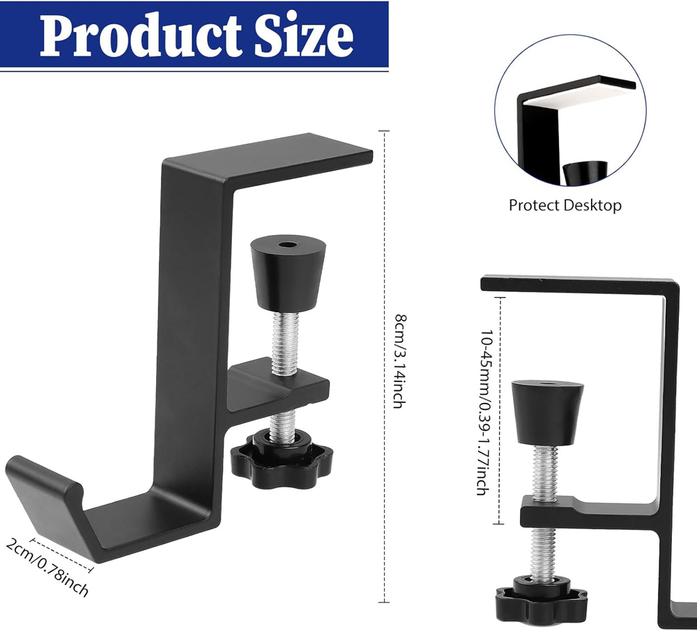 Aluminum Alloy Headphone Hook  - Gaming Setup Desk recension och pris