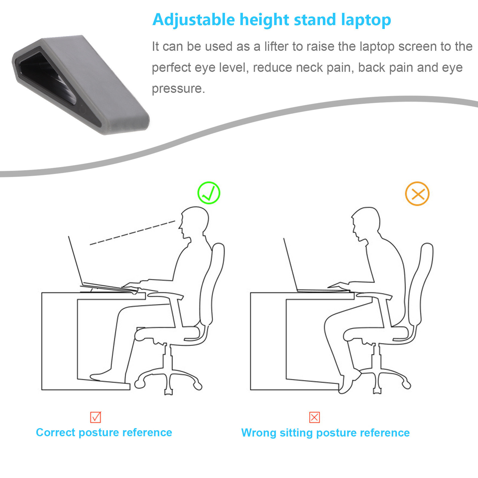 2Pcs Laptop Stand Notebook Ris - Desk Setup Notebook recension och pris