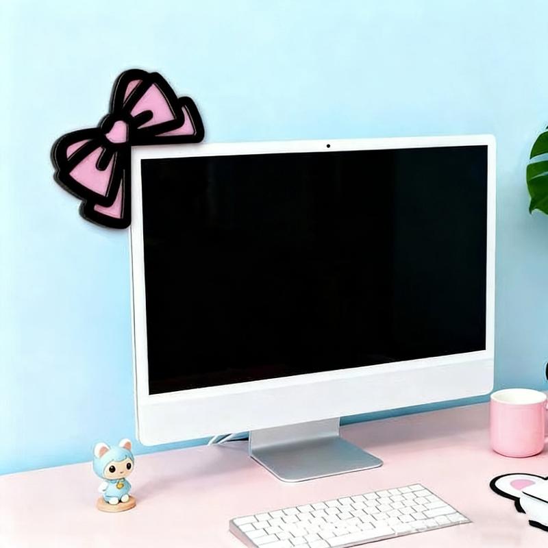 New 1/2Pcs Wooden Bowknot PC A - Desk Setup Pegboard recension och pris