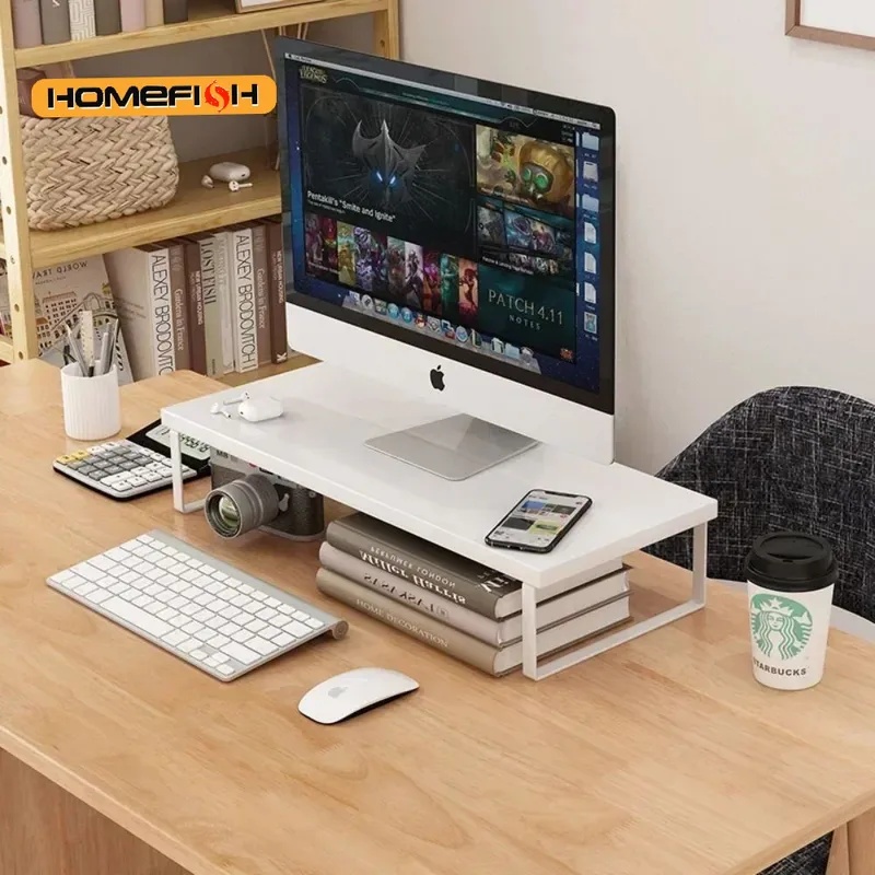Elevated Desktop Monitor Riser - Desk Setup Home Office recension och pris