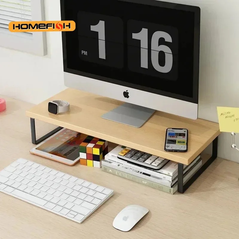 Elevated Desktop Monitor Riser - Desk Setup Home Office recension och pris