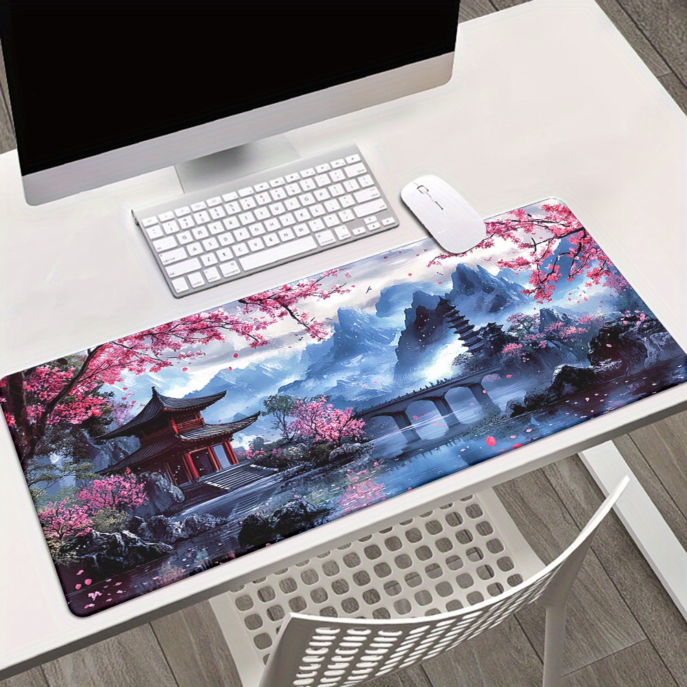 Cherry Blossom Ink Painting La - Desk Setup Nature recension och pris