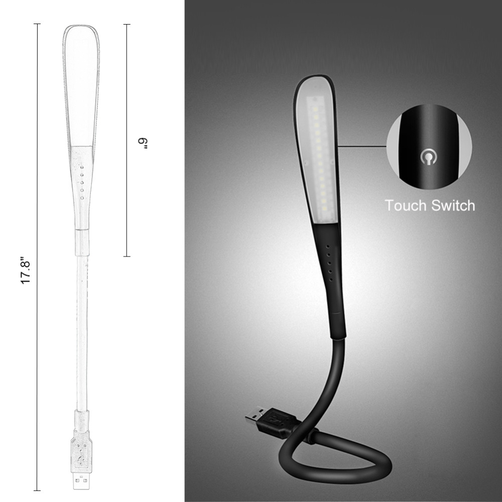 Mini USB Light Portable Laptop - Desk Setup Notebook recension och pris