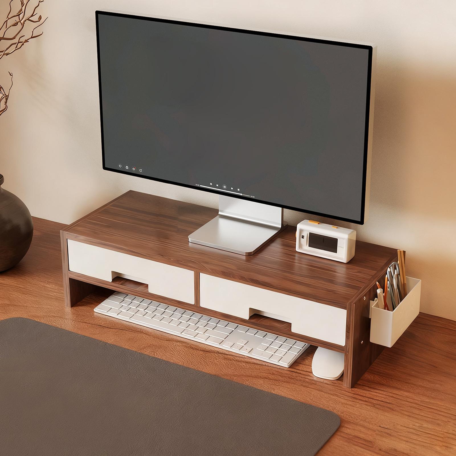 Desk Monitor Stand Riser Doubl - Desk Setup Home Office recension och pris