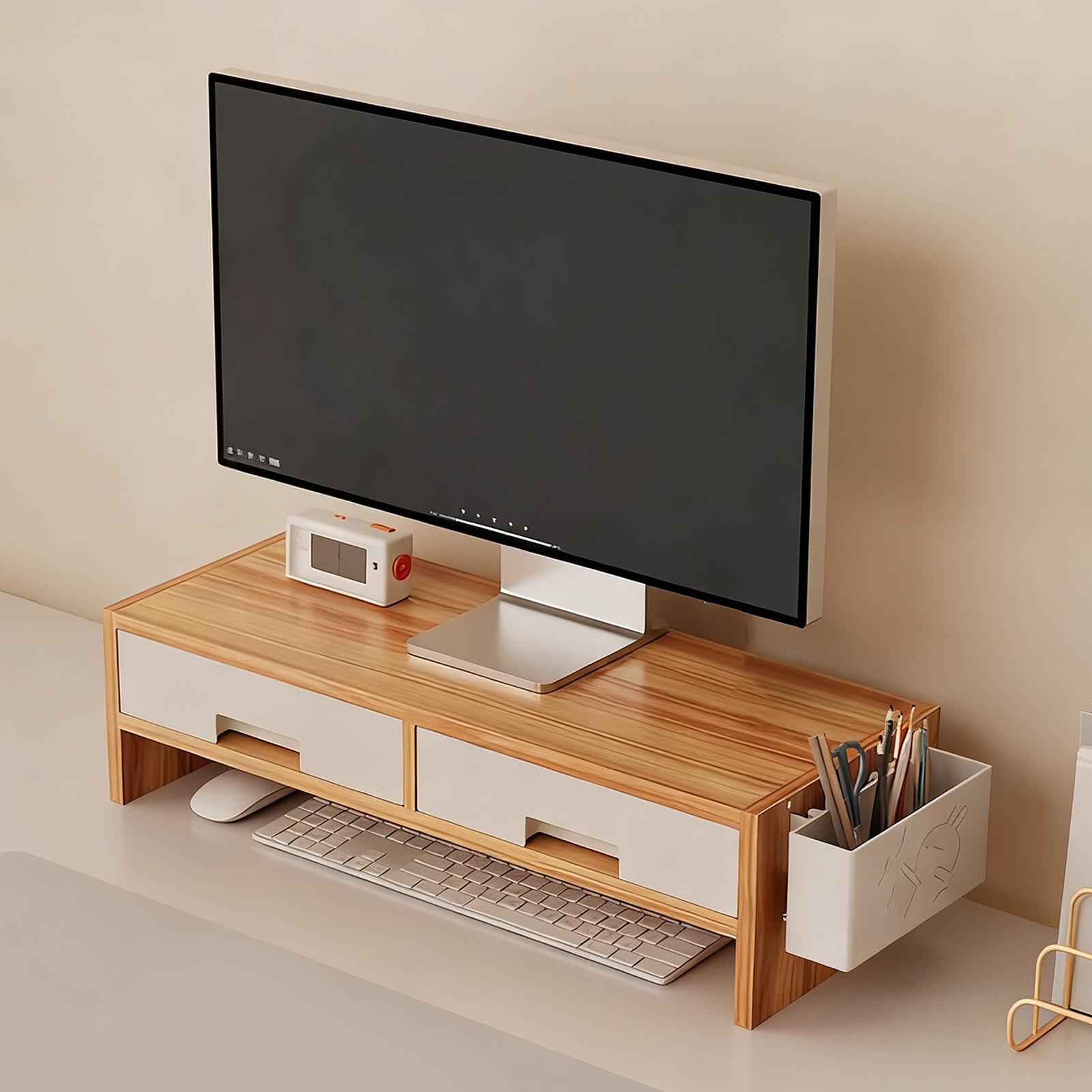 Desk Monitor Stand Riser Doubl - Desk Setup Home Office recension och pris