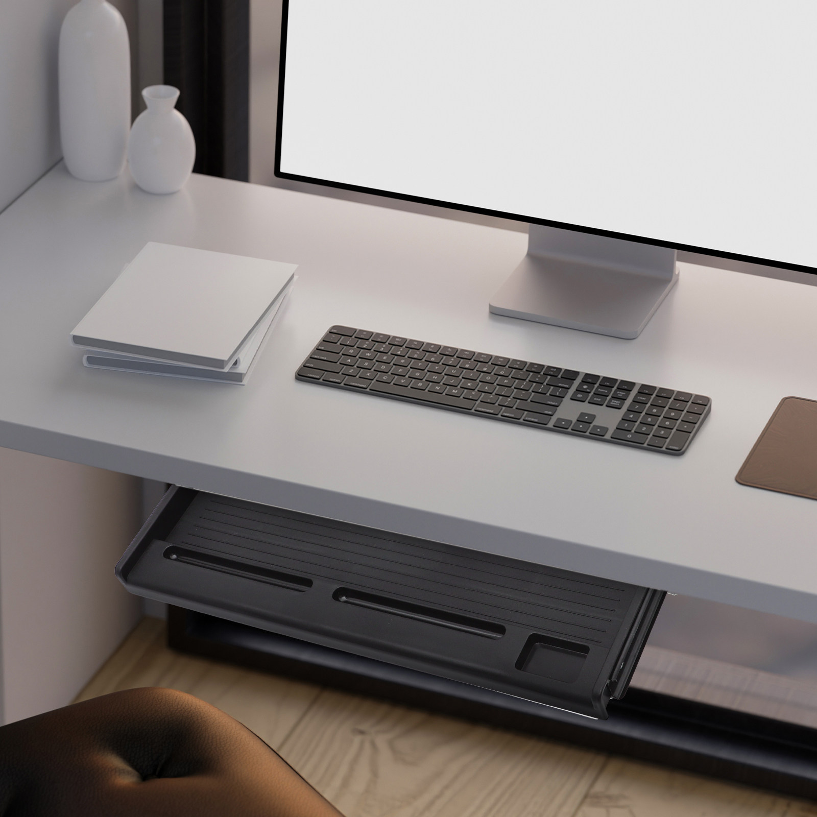 1Set Sliding Keyboard Tray Und - Desk Setup With Keyboard Tray recension och pris