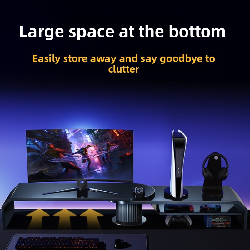 Gaming Dual Monitor Stand Offi - Desk Setup Living Room recension och pris