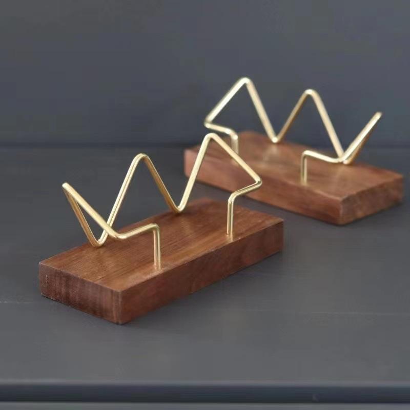 【A8】Wooden Business Card Holde - Desk Setup Home Office recension och pris