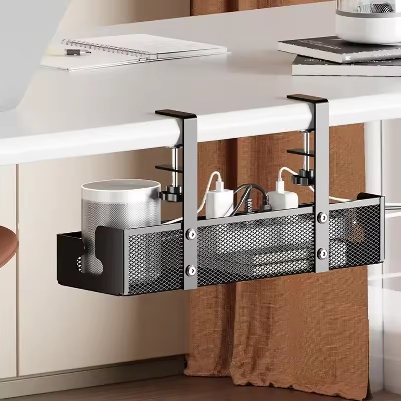 Desk Cord Storage rack No Dril - Desk Setup Living Room recension och pris