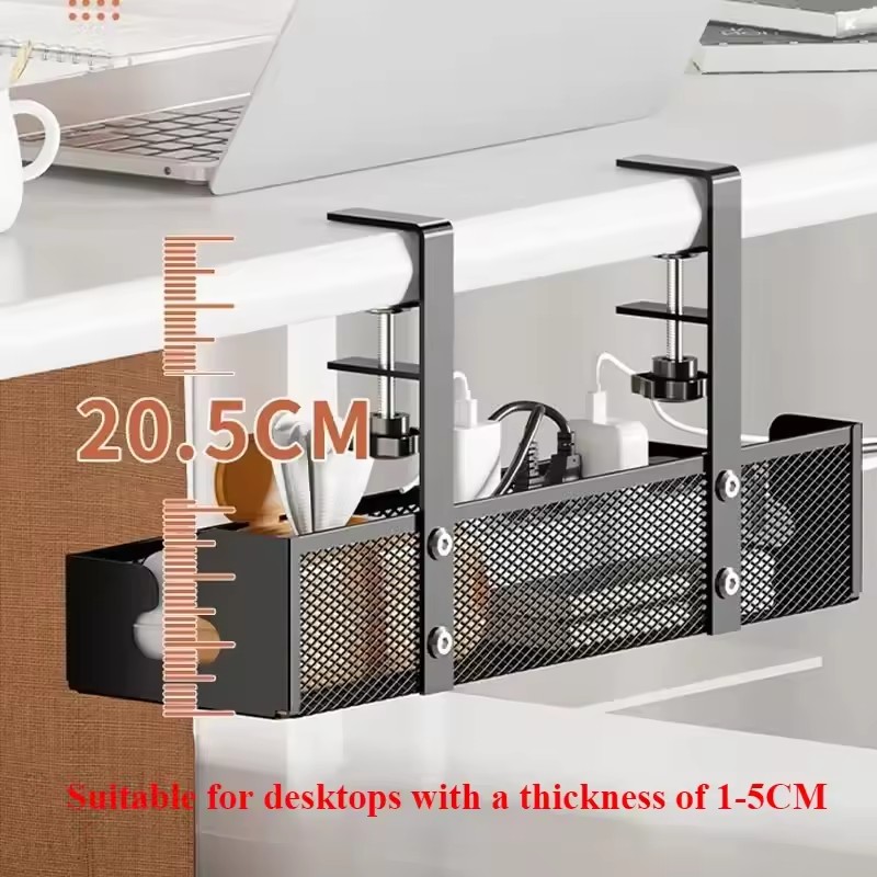 Desk Cord Storage rack No Dril - Desk Setup Living Room recension och pris