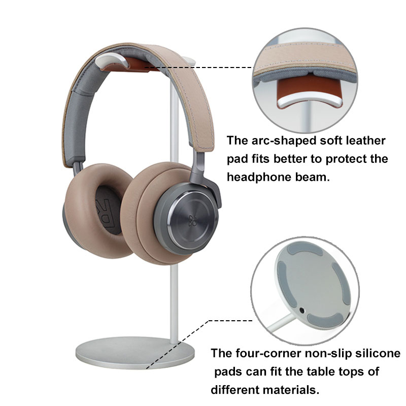 Curved Aluminum Headphone Stan - Gaming Setup Desk recension och pris