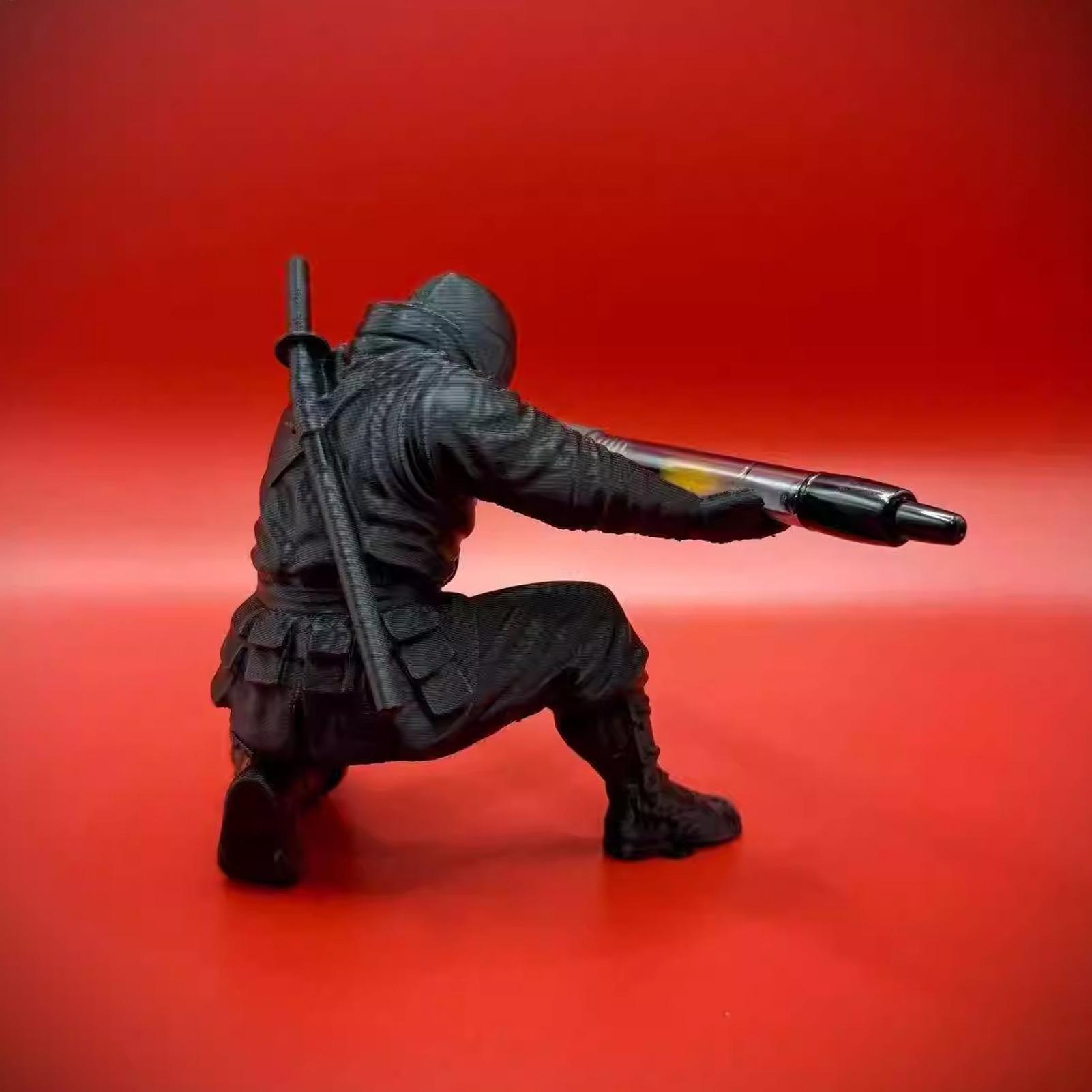 Ninja style Figure 3D Printed  - Desk Setup Home Office recension och pris