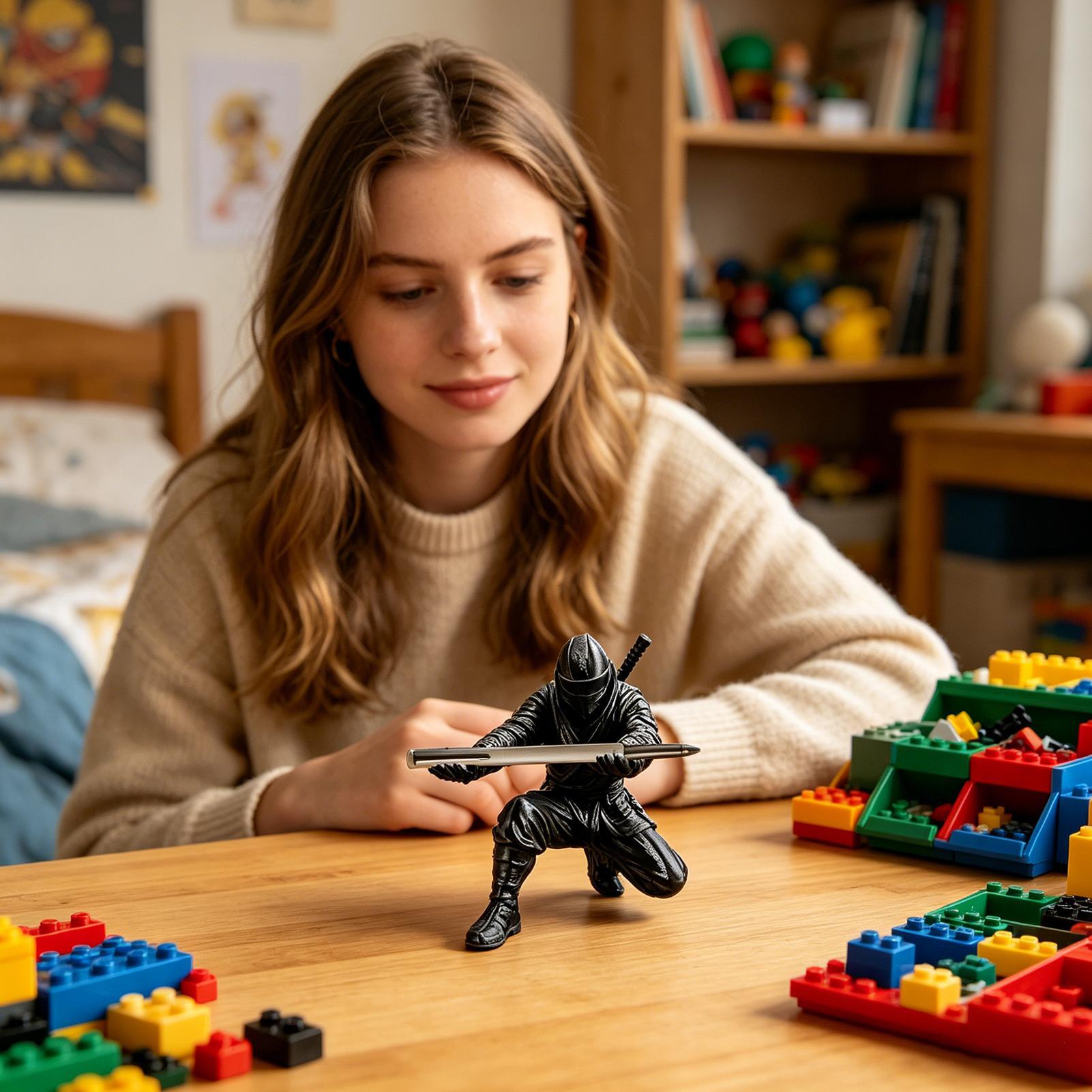 Ninja style Figure 3D Printed  - Desk Setup Home Office recension och pris