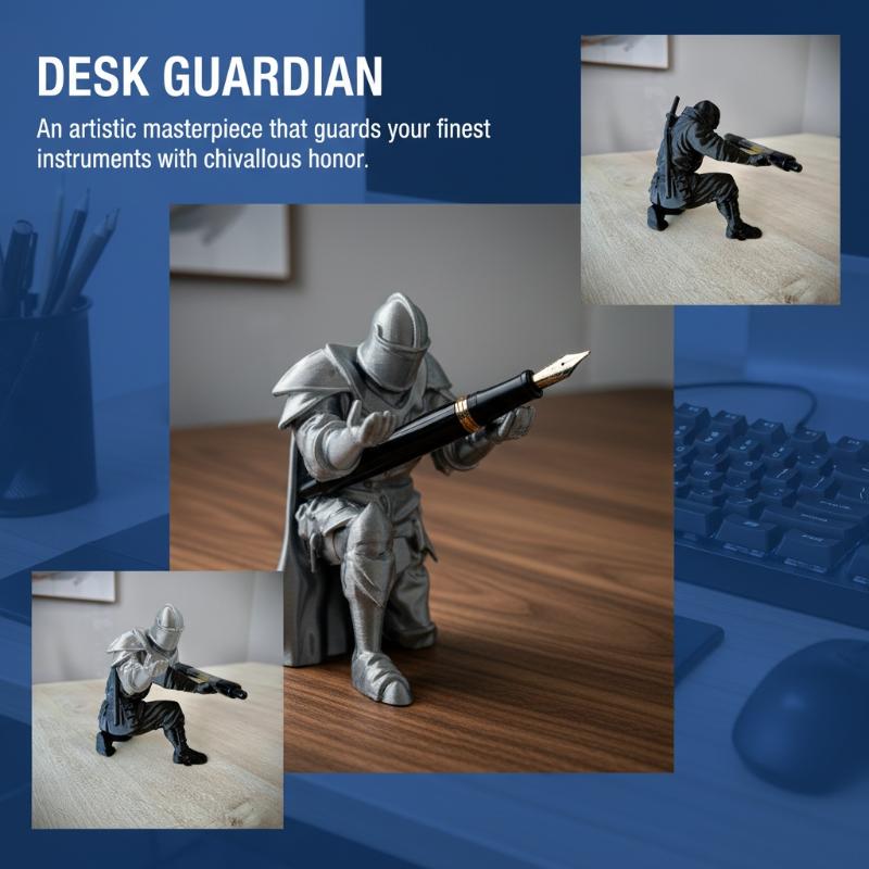 Knight Pen Holder Resin Mediev - Desk Setup Home Office recension och pris