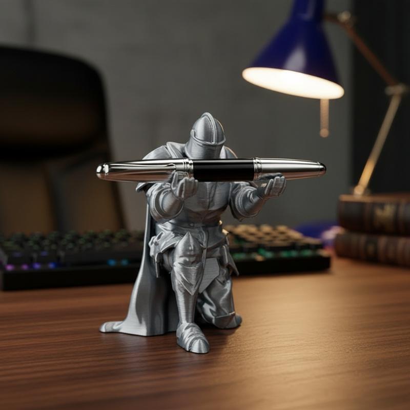 Knight Pen Holder Resin Mediev - Desk Setup Home Office recension och pris