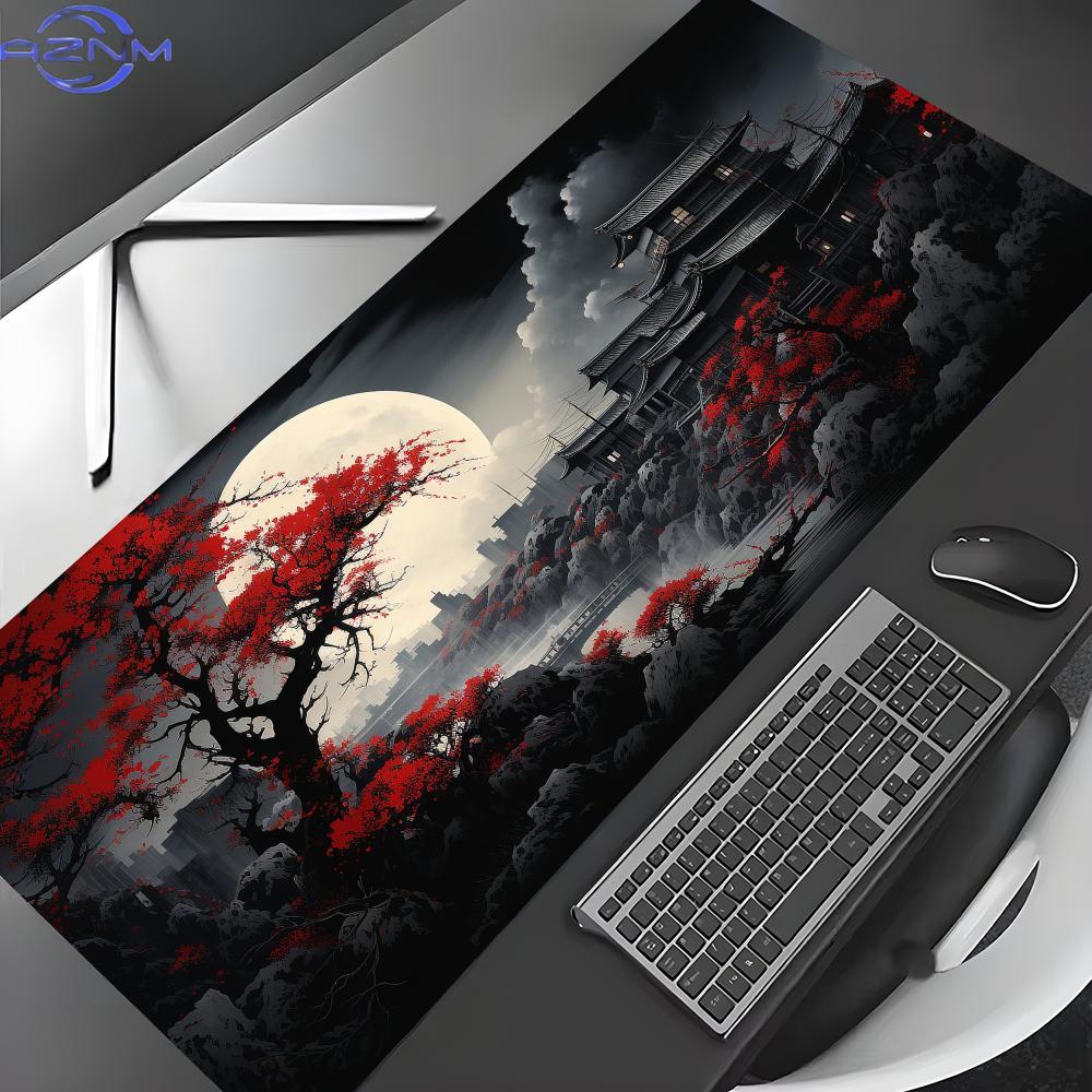 Red and Black Art Landscapes M - Desk Setup Red recension och pris