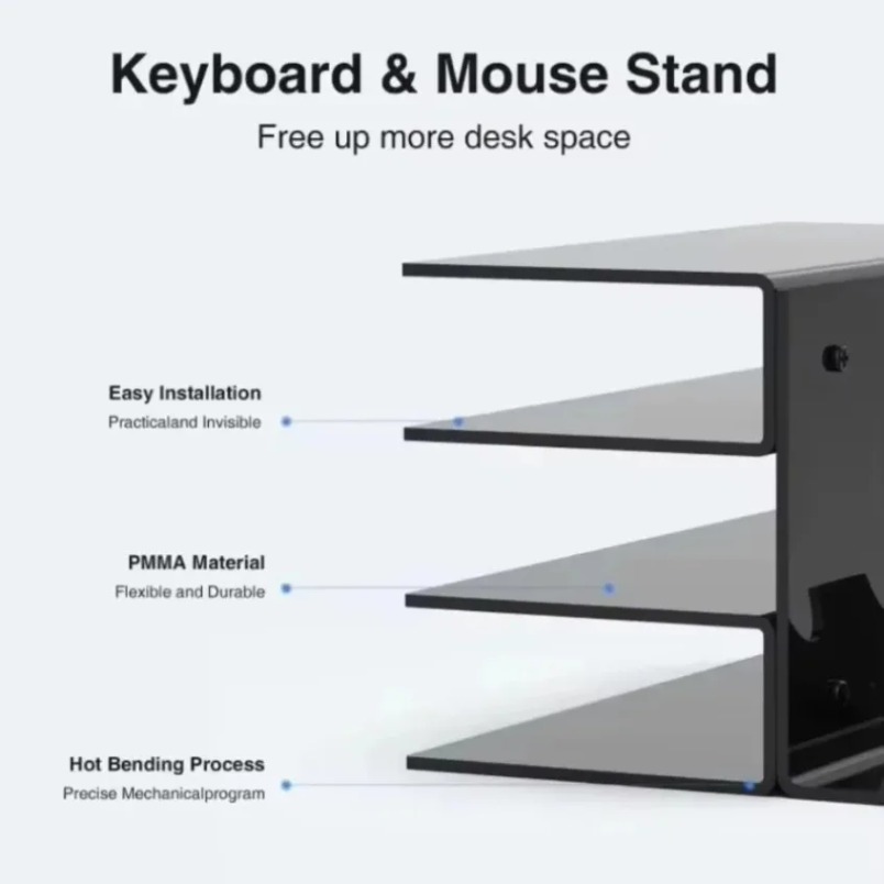 Keyboard Display Stand 3 Tier  - Desk Setup Pegboard recension och pris
