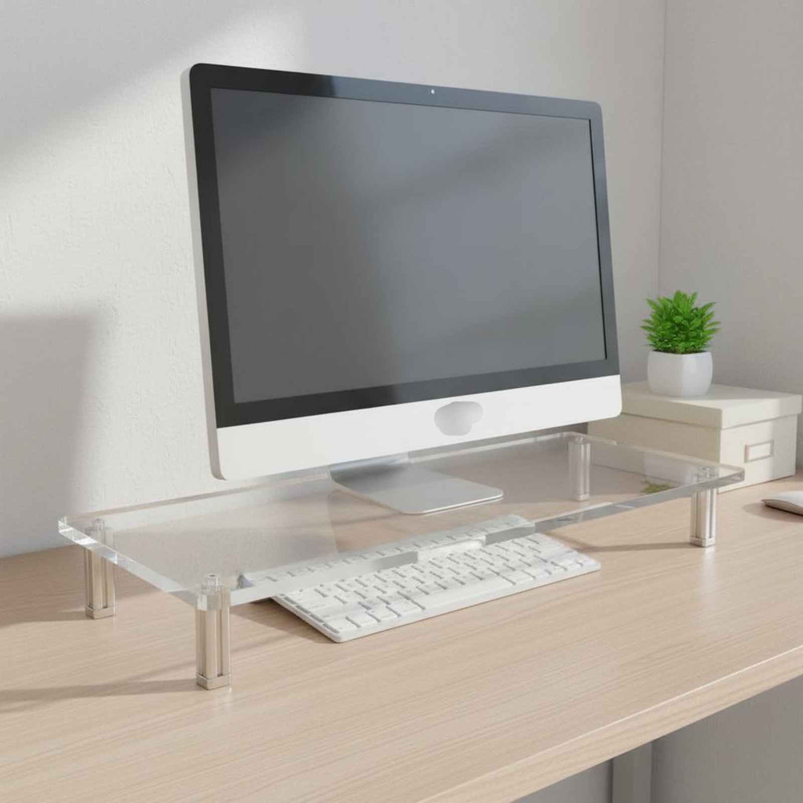 Acrylic Monitor Stand Easy to  - Desk Setup Accessories recension och pris