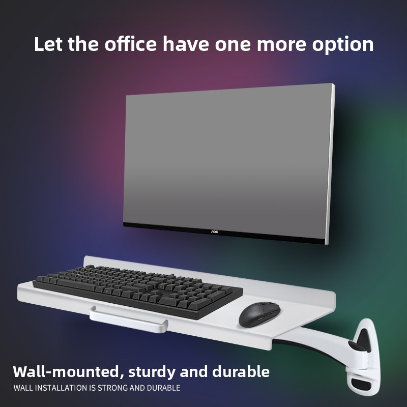 Industrial Wall Mounted Keyboa - Desk Setup Living Room recension och pris