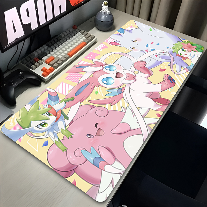 Large Pink Cute Mousepad XXL G - Desk Setup Accessories recension och pris
