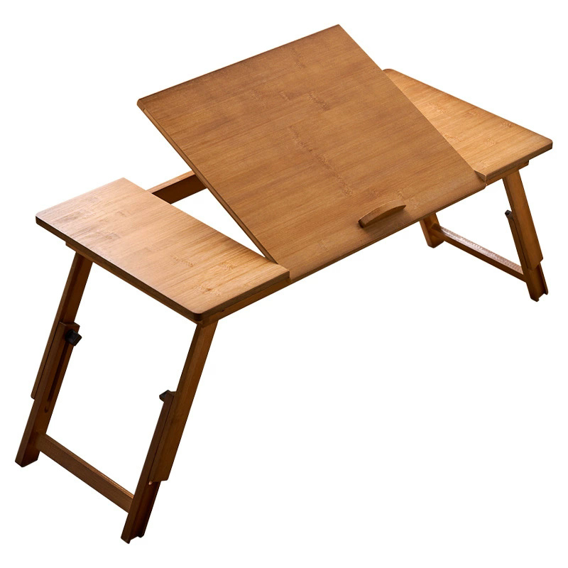 Folding Laptop Table Bamboo Ad - Desk Setup Notebook recension och pris
