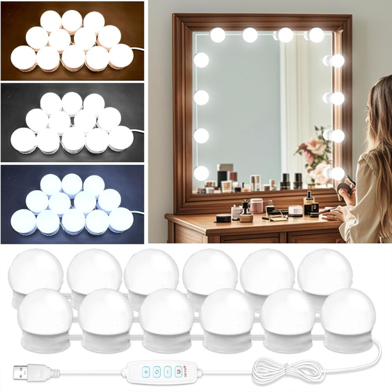 LED Makeup Light No Drill Past - Desk Setup Lamp recension och pris