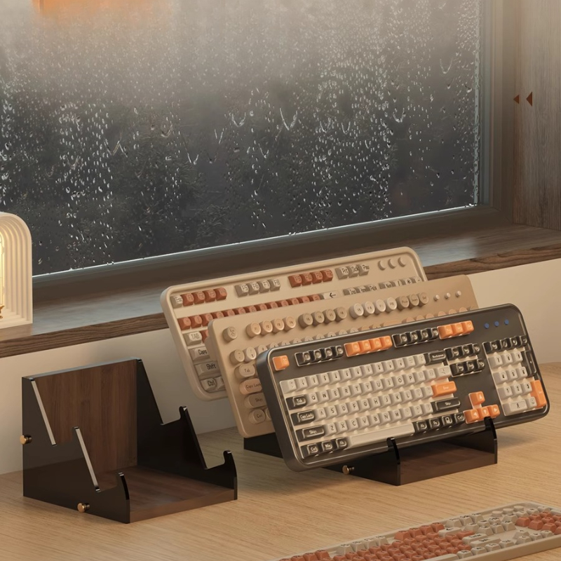 Acrylic Floating Keyboard Stan - Desk Setup Living Room recension och pris
