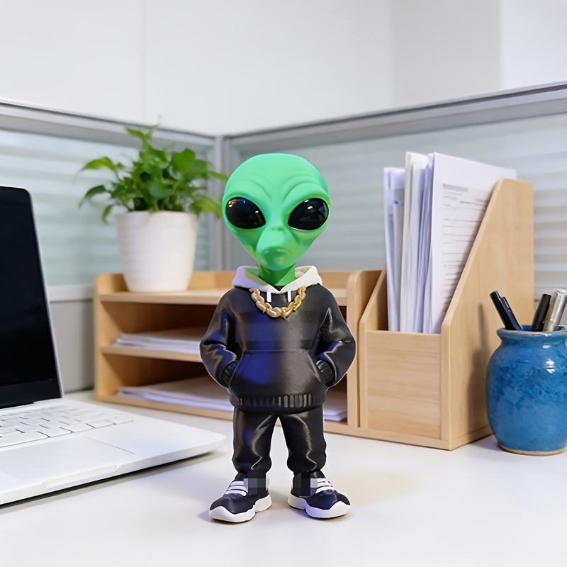 1 Piece Green Alien Figure wit - Desk Setup Home Office recension och pris